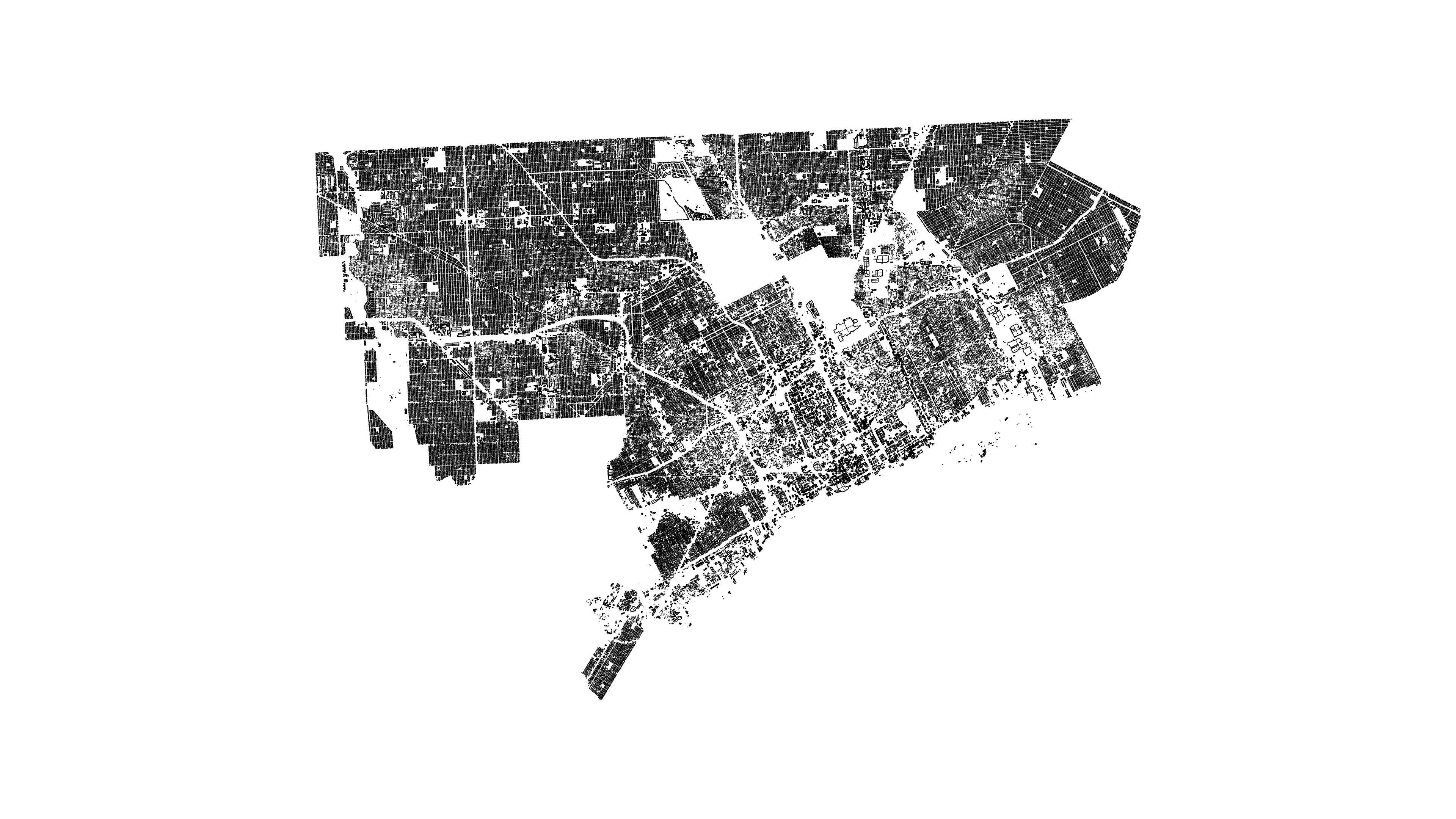 Detroit 3D Model map of toronto Low-poly 3D model_1