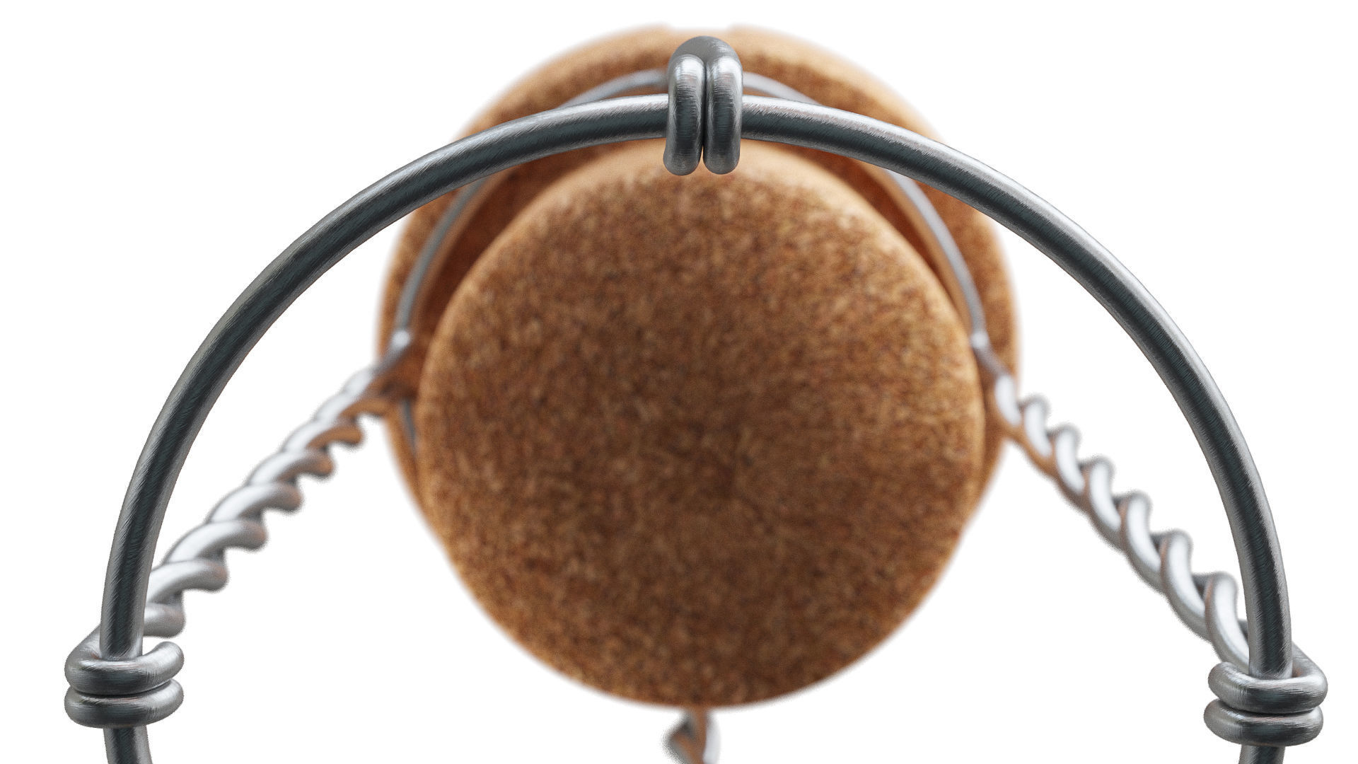 Cork stool 3D model_4