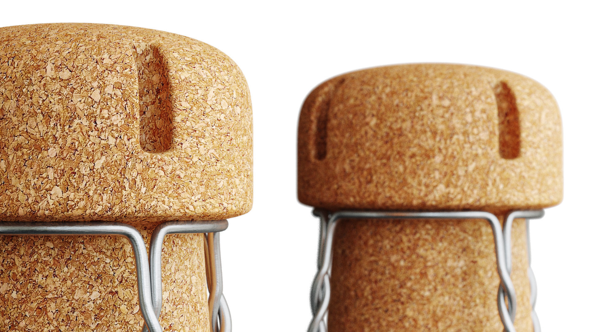 Cork stool 3D model_5