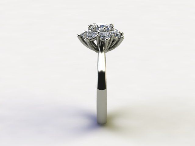 10057 engagement ring with diamonds 3D print model_2