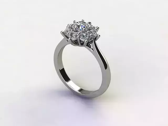 10057 engagement ring with diamonds