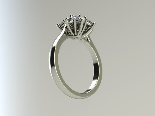 10057 engagement ring with diamonds 3D print model_4