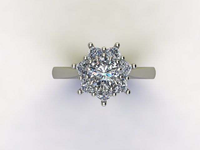 10057 engagement ring with diamonds 3D print model_3