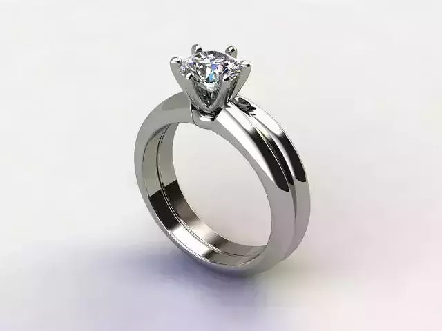 10059 engagement ring with solitaire diamond