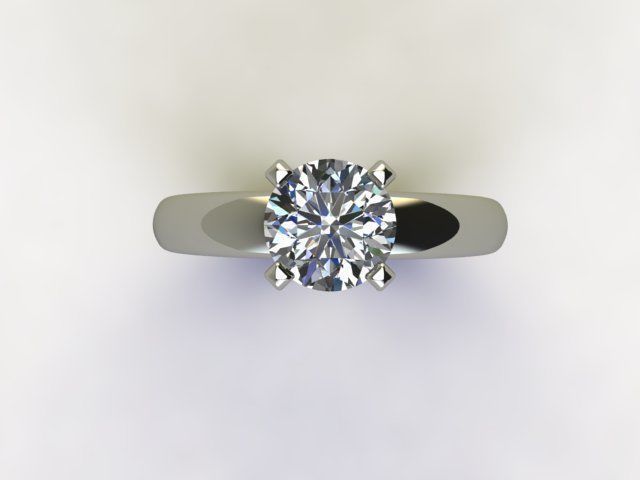 10060 diamond engagement ring 3D print model_3