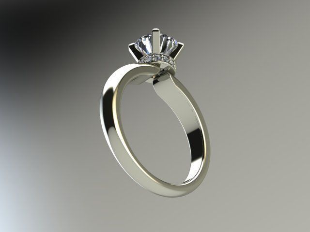 10060 diamond engagement ring 3D print model_4
