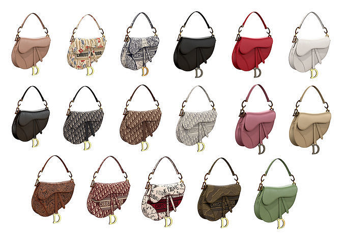 Dior Saddle Bag 3D Model Collection