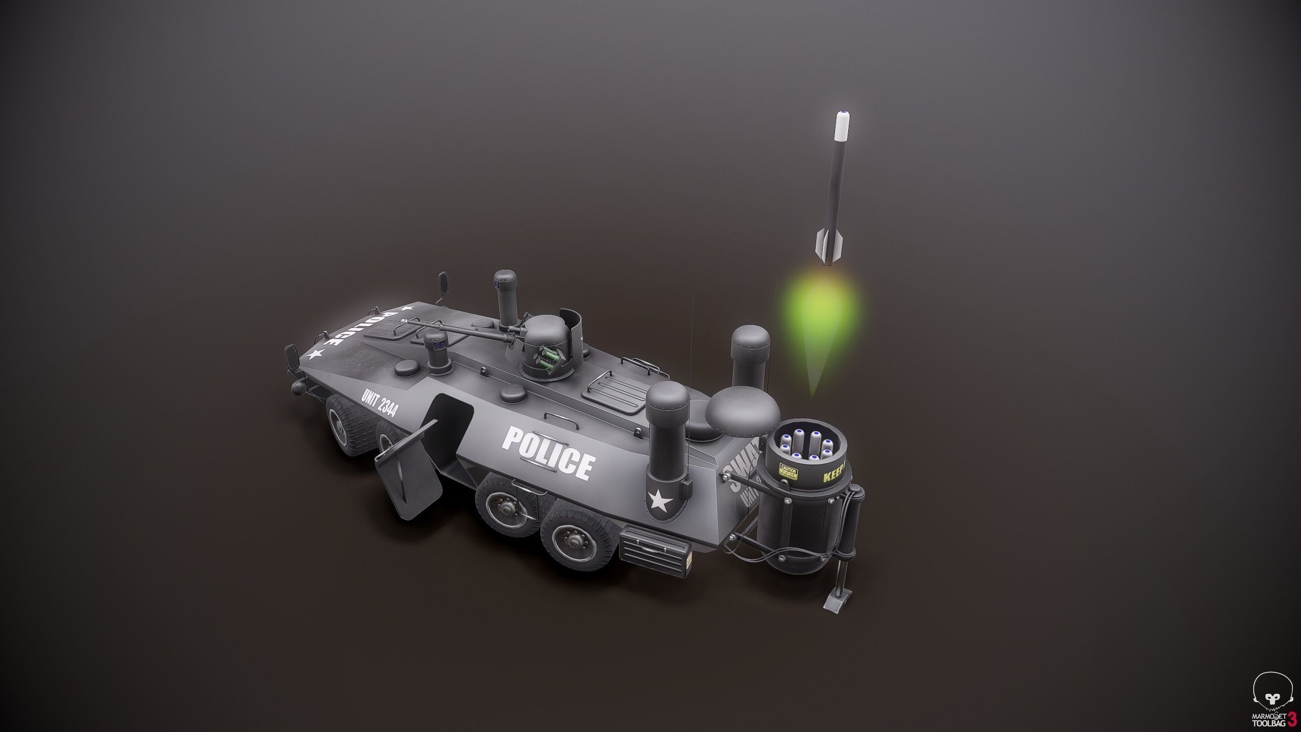 SWAT APC 3D model_4
