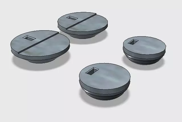Rubber pads from laptop HP4320s for repair Free 3D print model