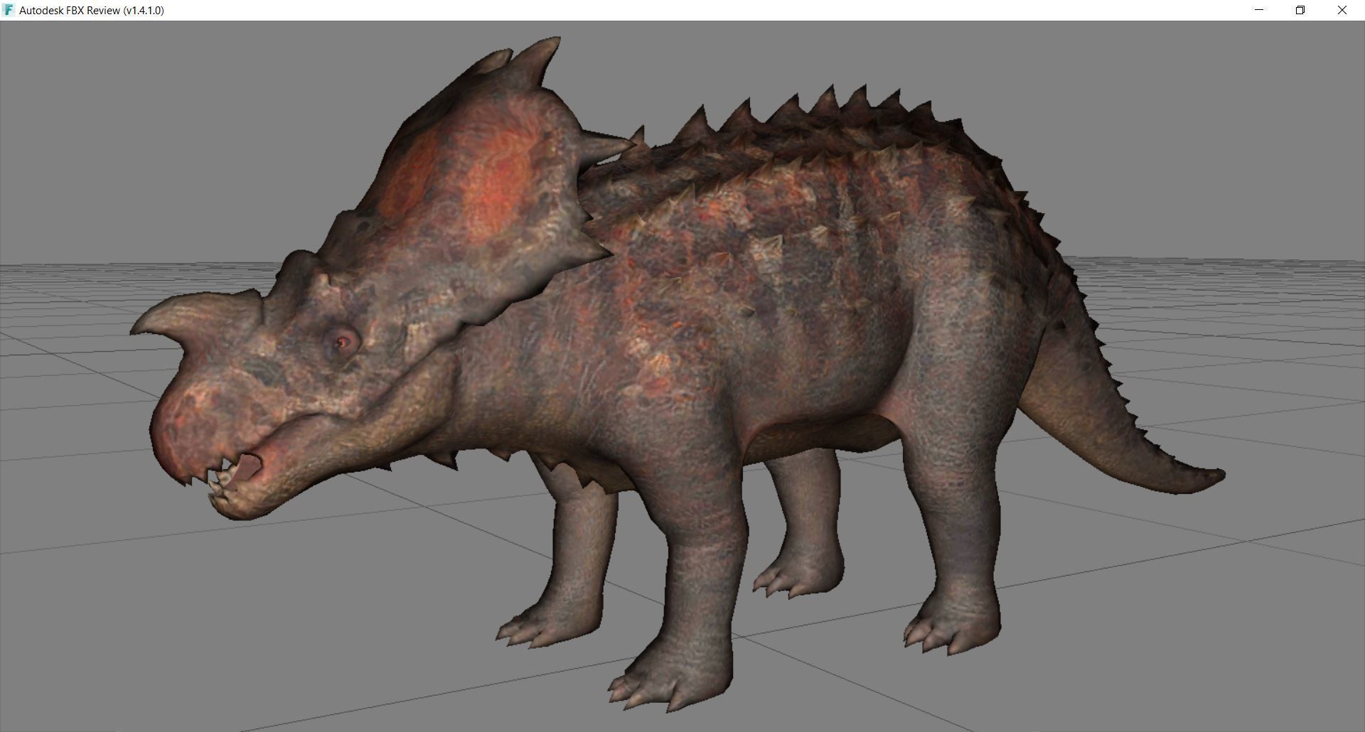 Dinosaur 55 Low-poly 3D model_2