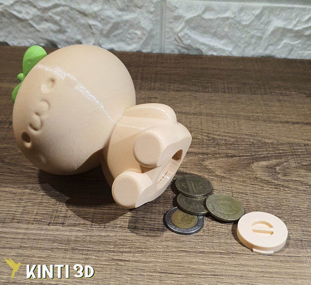 Cute moneybox Free 3D print model_9
