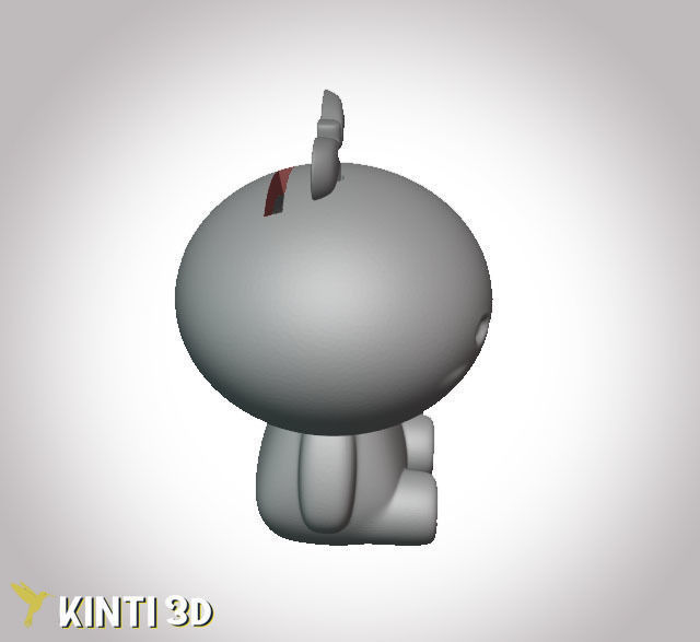 Cute moneybox Free 3D print model_2