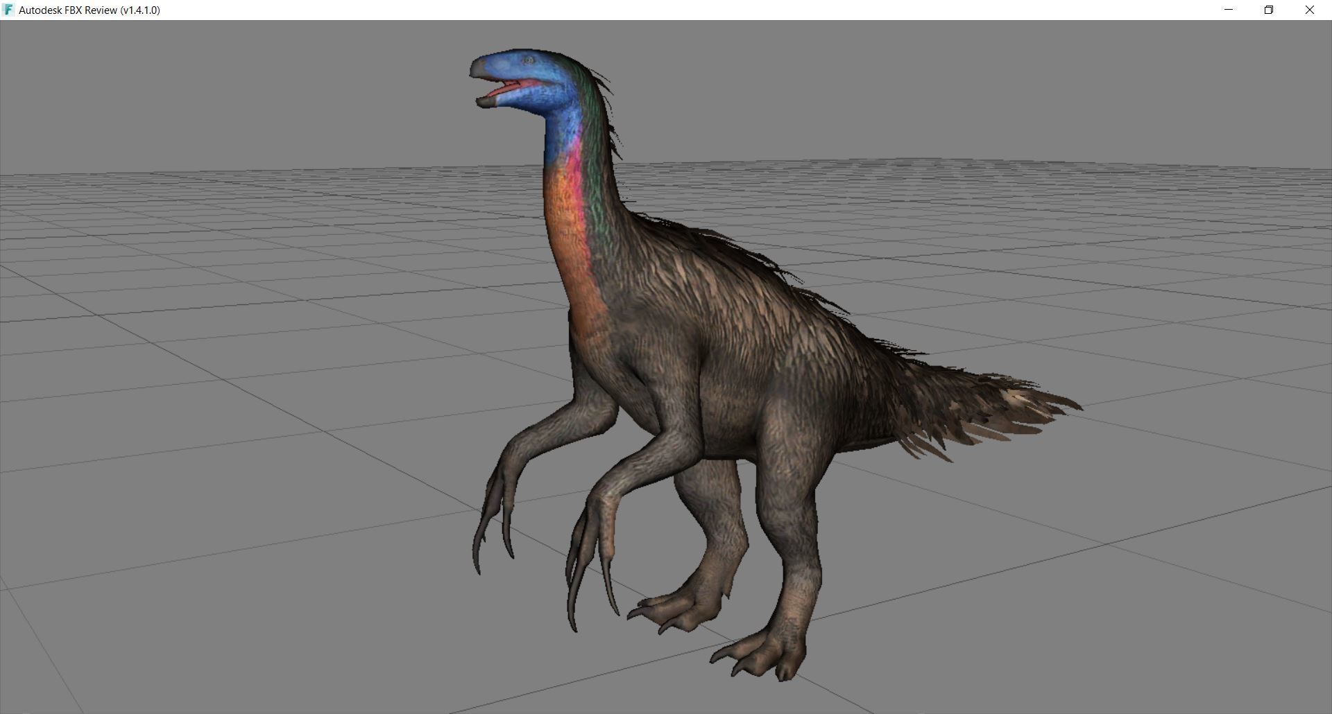 Dinosaur 60 Low-poly 3D model_2