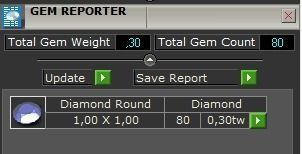 earrings with stones 3D print model_32