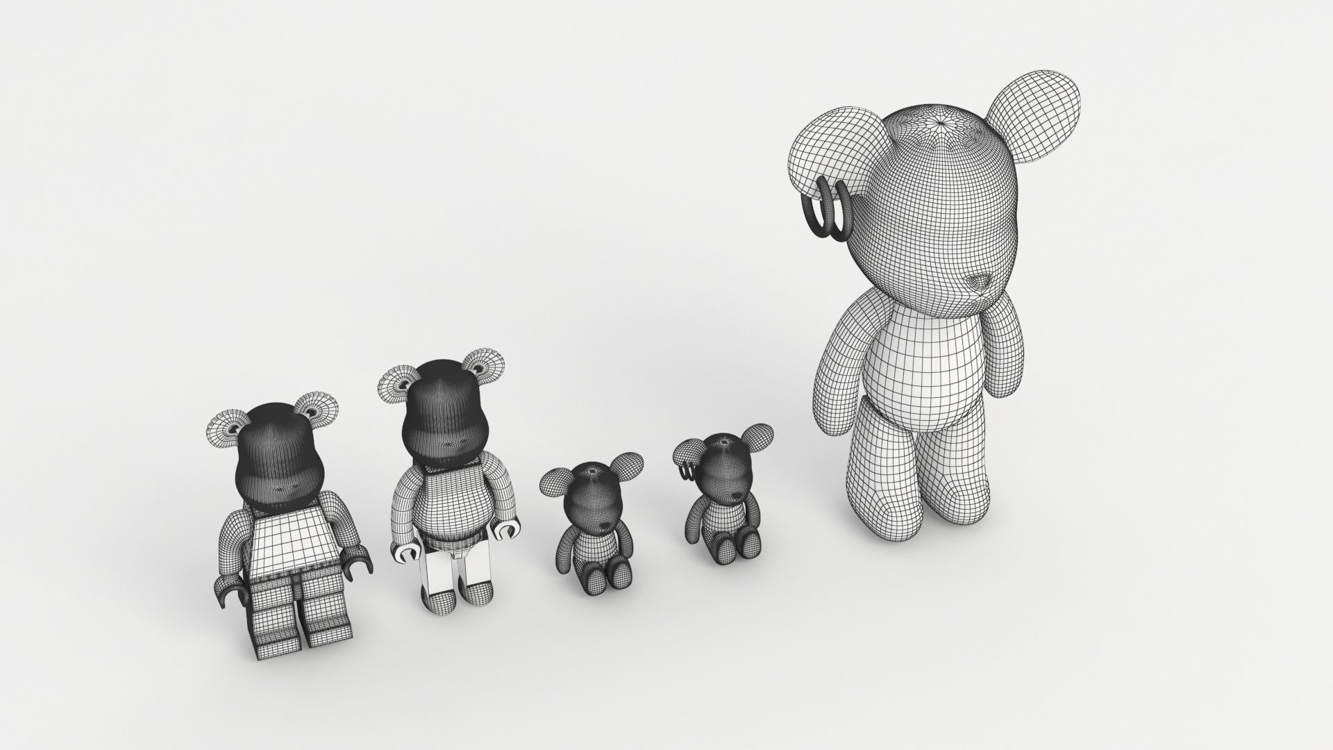 BEARBRICK 001 3D model_4