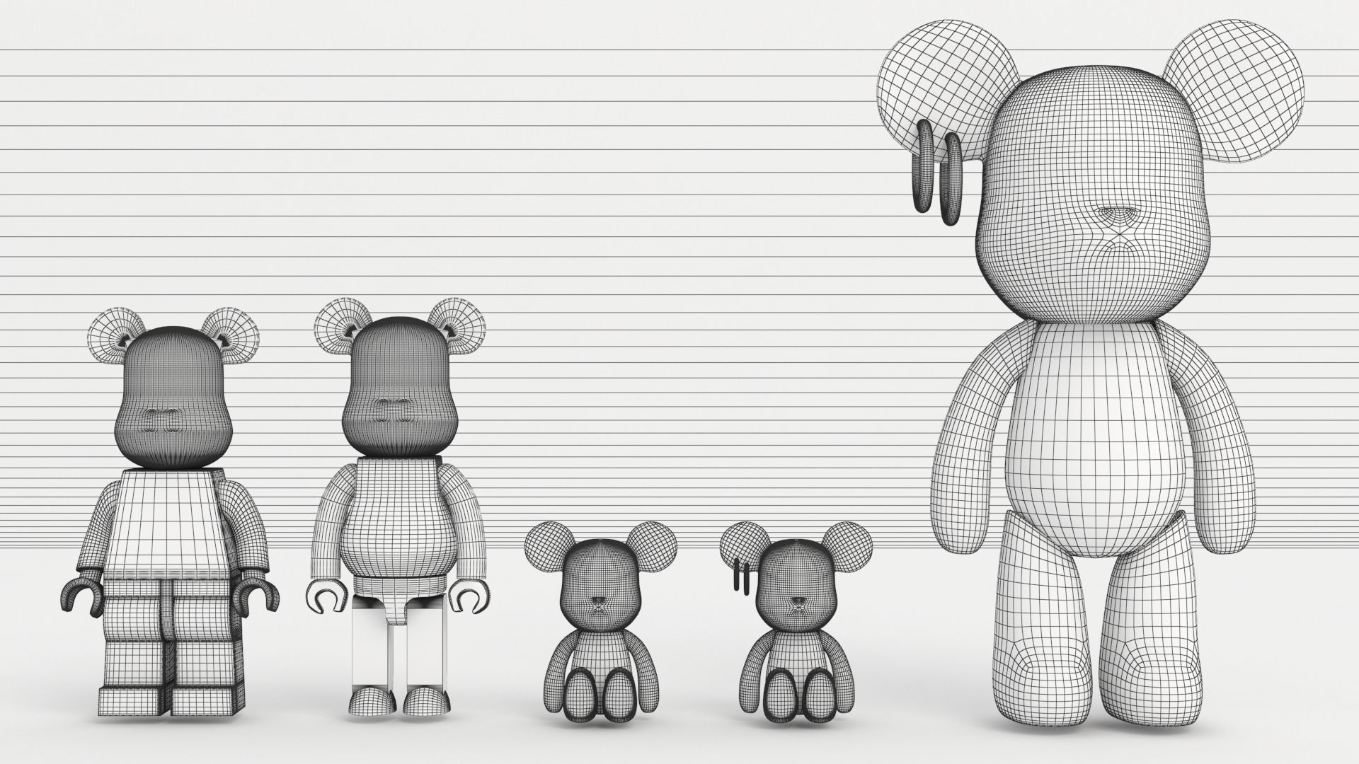 BEARBRICK 001 3D model_3