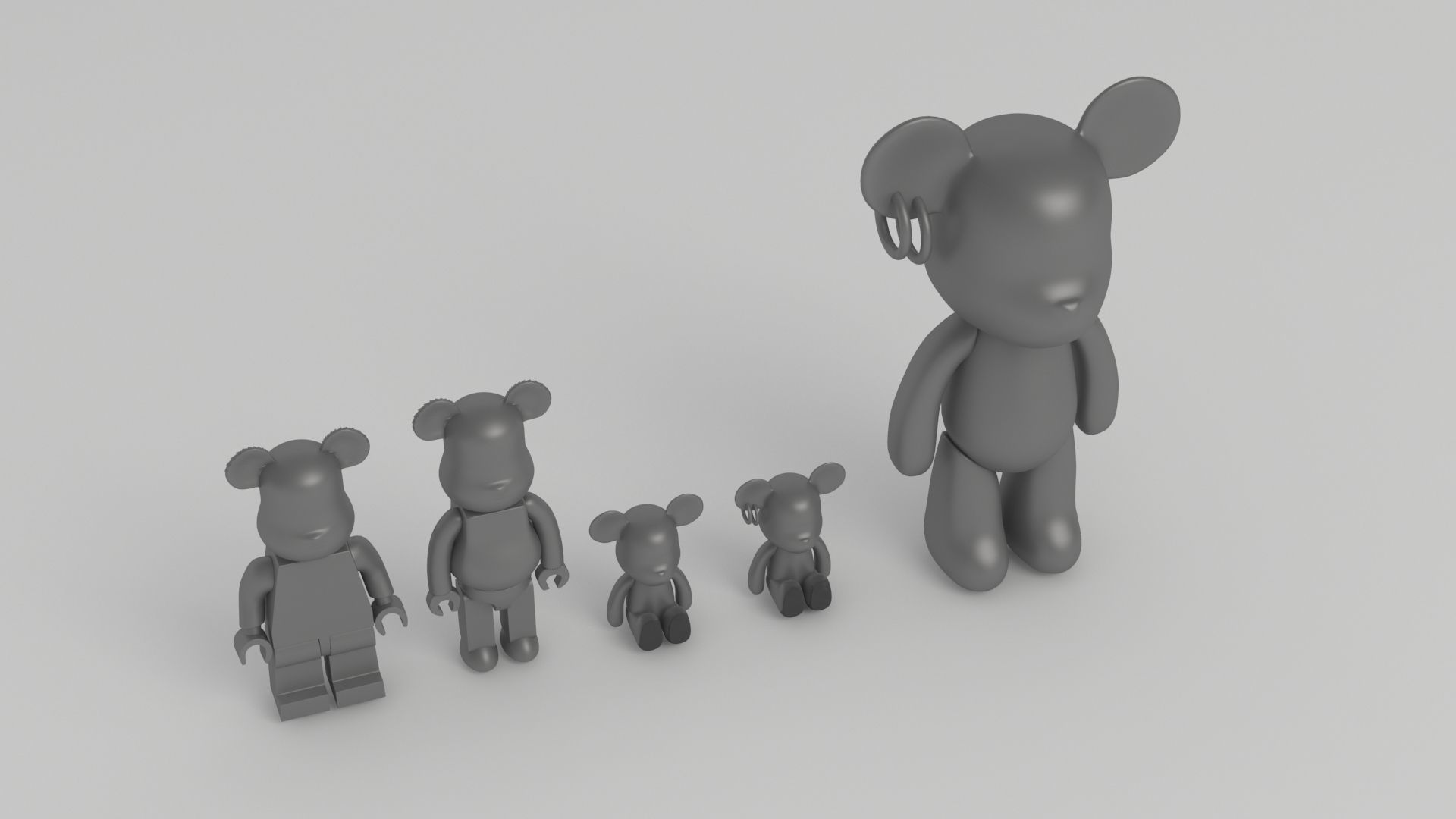BEARBRICK 001 3D model_1