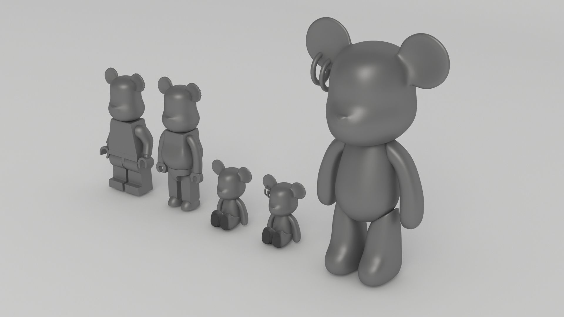 BEARBRICK 001 3D model_2