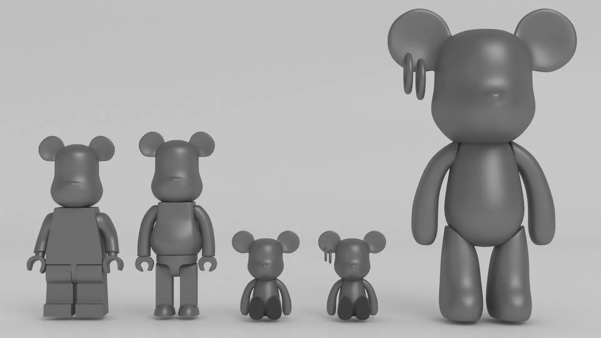BEARBRICK 001 3D model_0