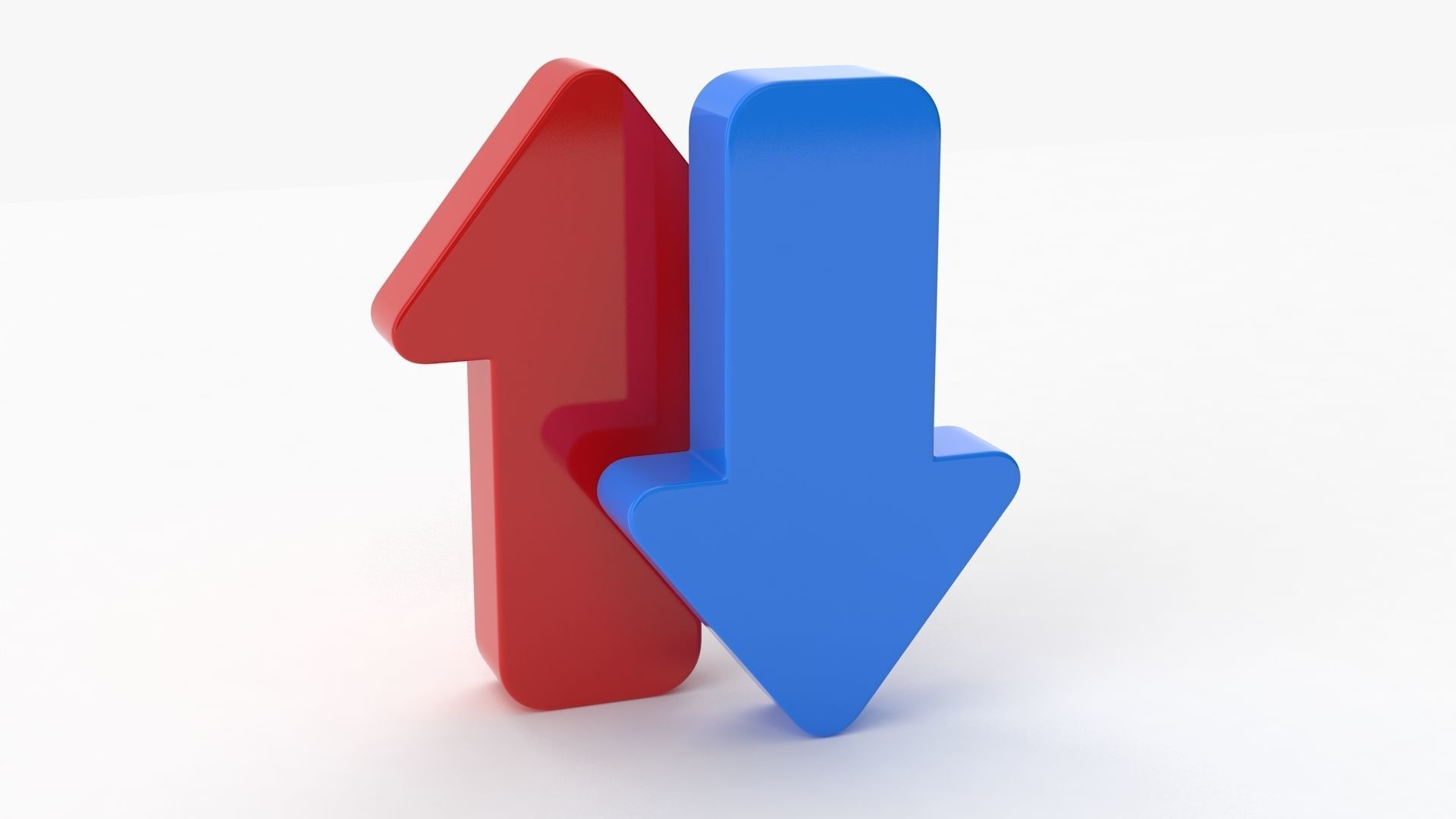 Arrow Set two arrows Low-poly 3D model_7