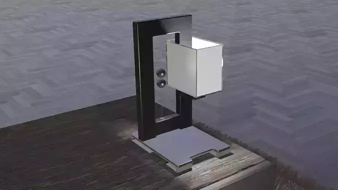 Modern Nightstand lamp bedstand lamp Low-poly 3D model