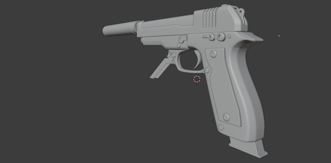  Beretta 93R Handgun Free 3D model_5