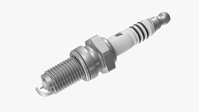 Spark Plug Low-poly 3D model 6