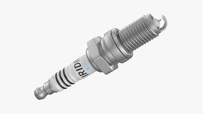 Spark Plug Low-poly 3D model 7