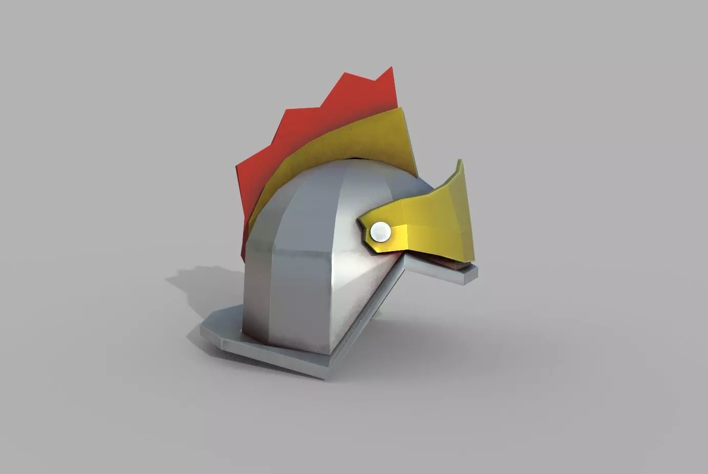 Armor Helmet Low-poly 3D model