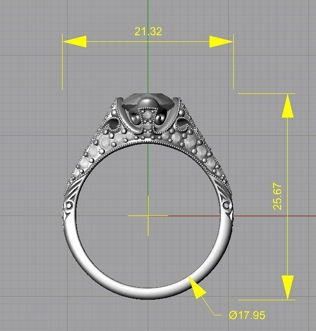 Art deco ring 3D print model_5