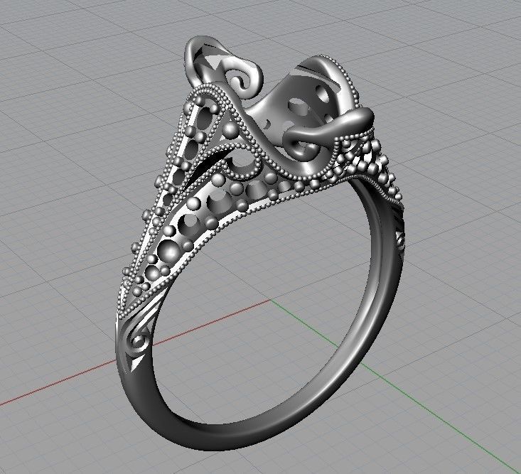 Art deco ring 3D print model_10