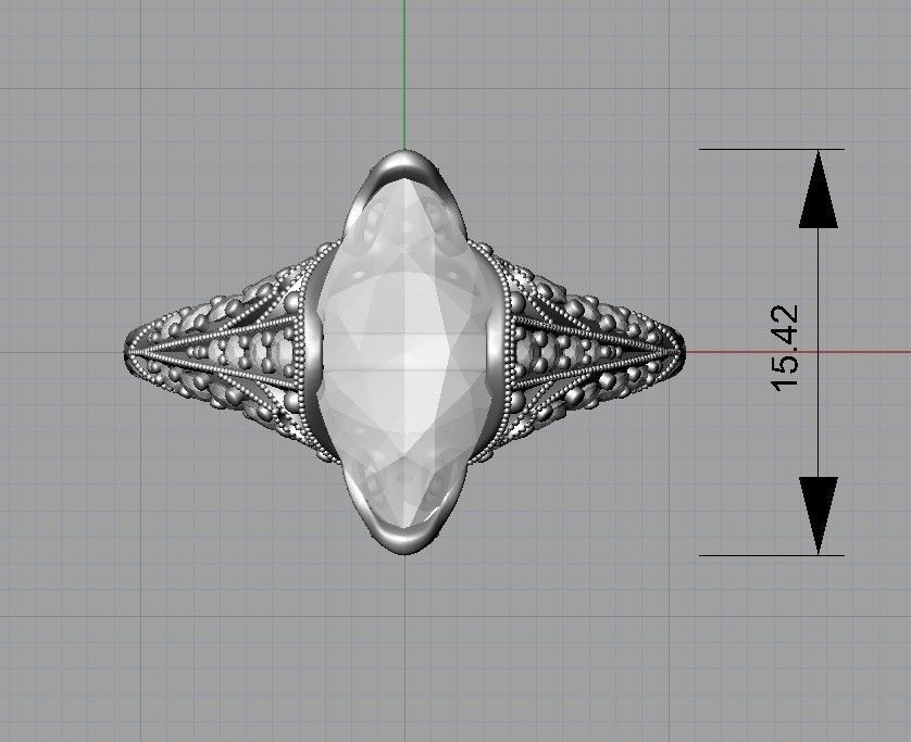 Art deco ring 3D print model_6