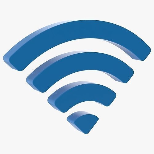 Wifi Symbol Low-poly 3D model