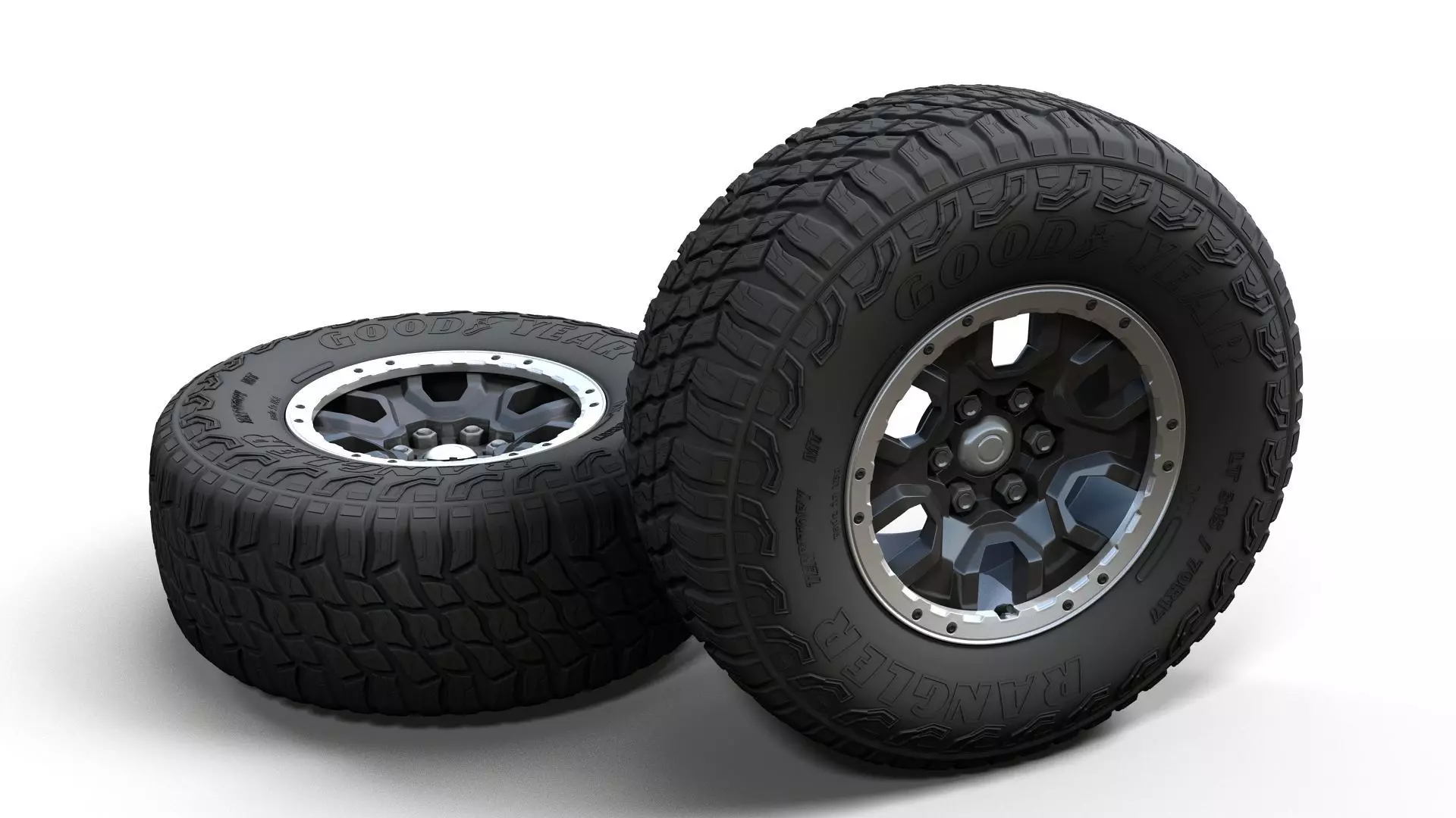 Offroad custom 4x4  wheel 3D model_0