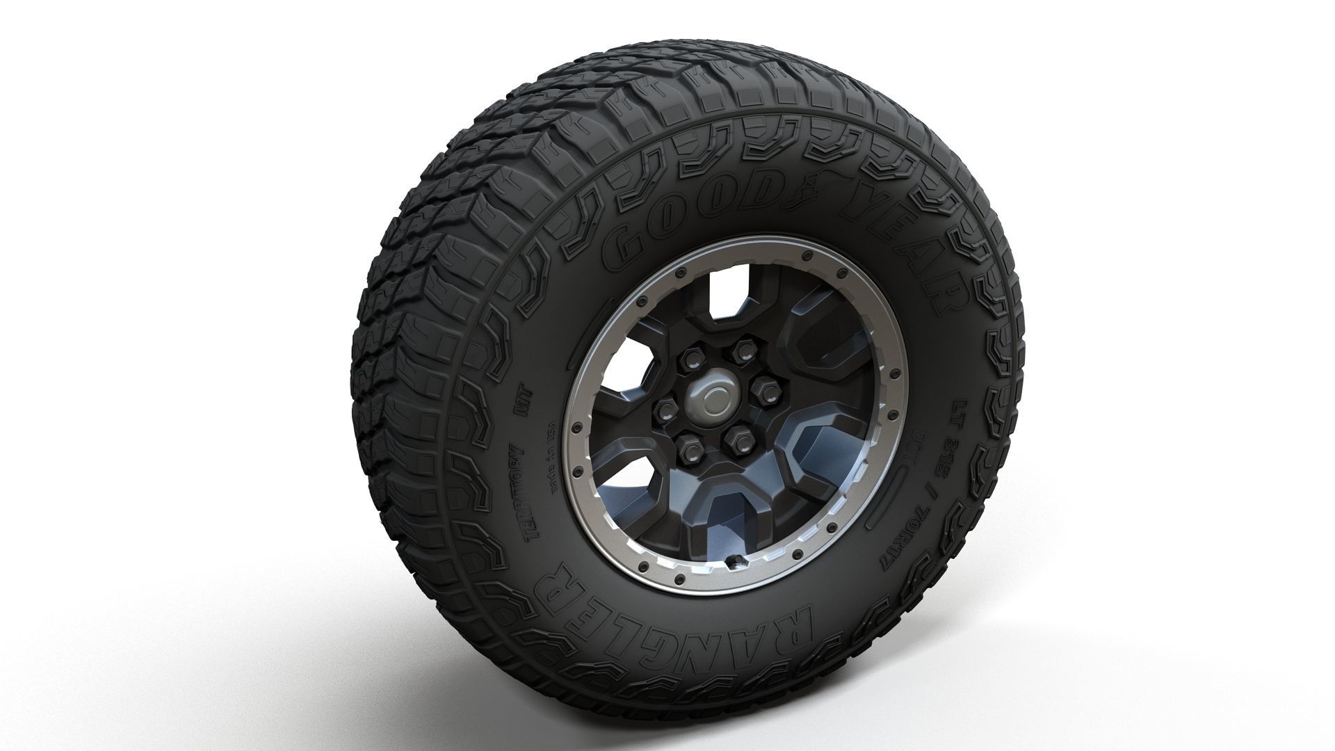 Offroad custom 4x4  wheel 3D model_2