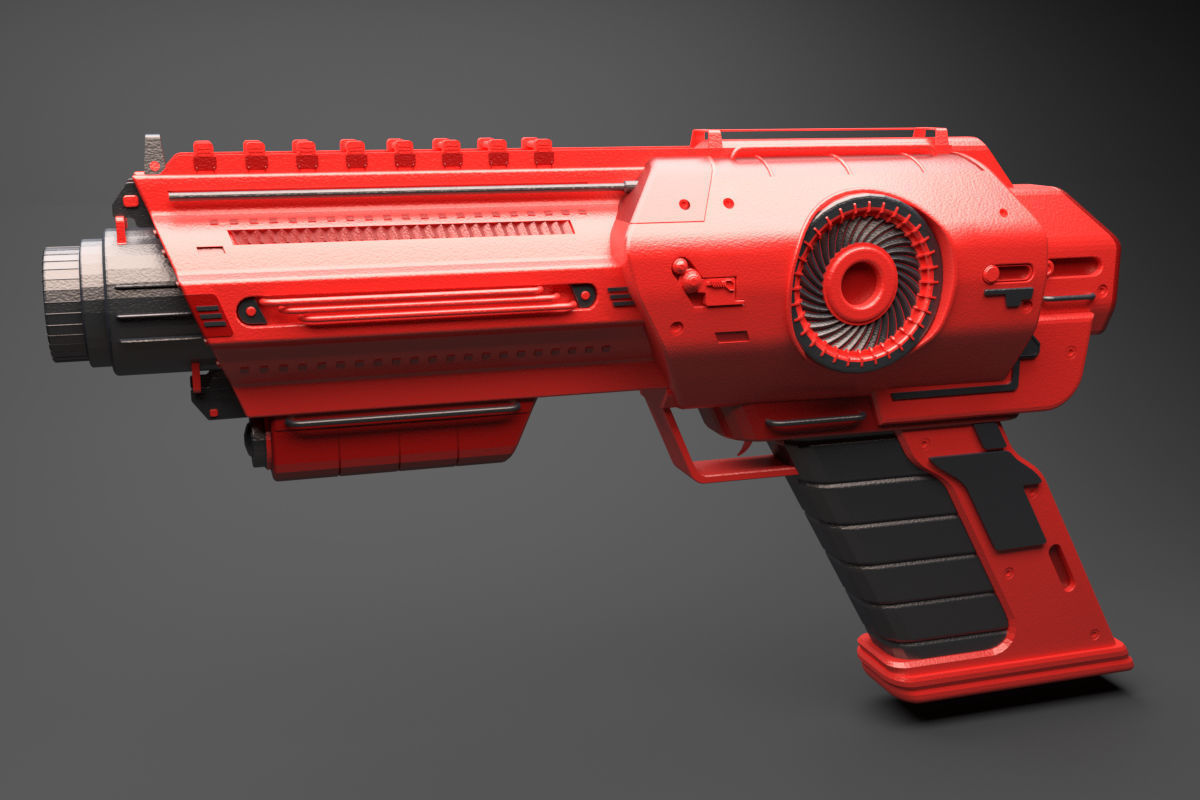3D Blaster gun 3D print model_1