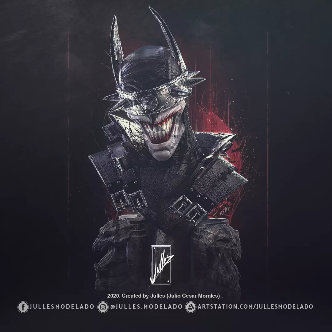 Batman Who Laughs Bust01 3D print model_0