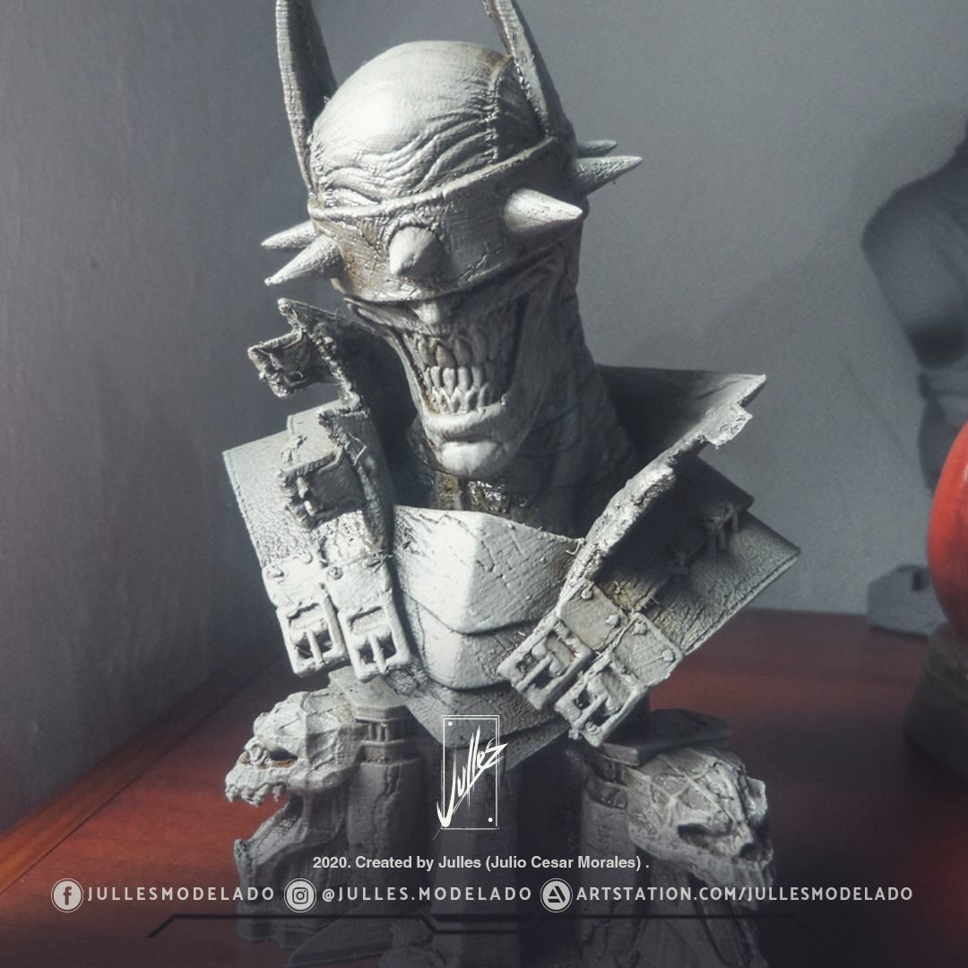 Batman Who Laughs Bust01 3D print model_3