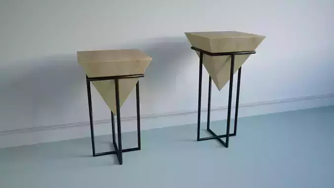 Modern art pyramid wood chair