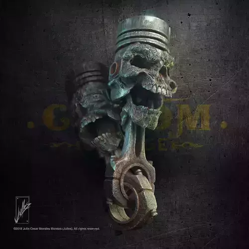 Skull Piston