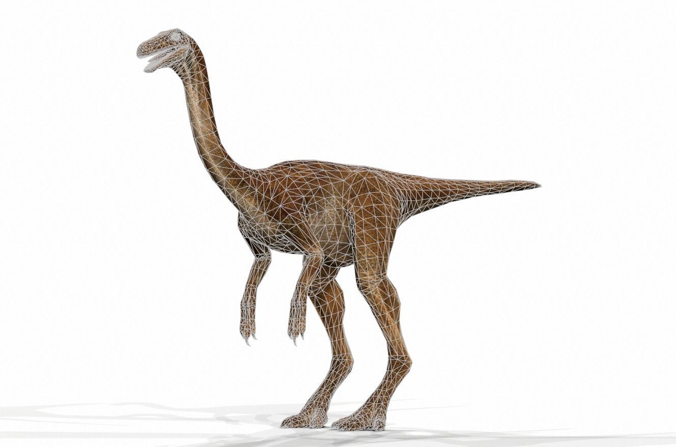 Dinosaur 64 Low-poly 3D model_1