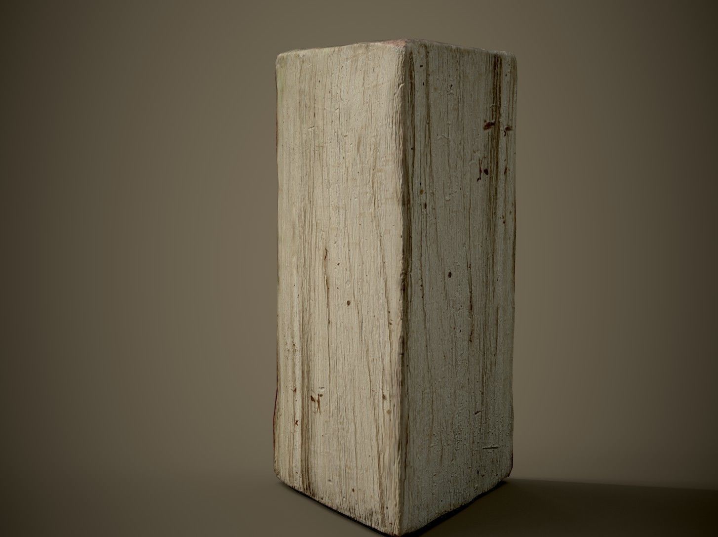 Realistic Wood Log Low-poly 3D model_2