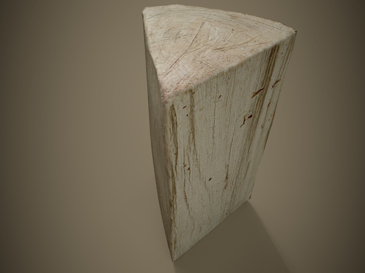 Realistic Wood Log Low-poly 3D model_4