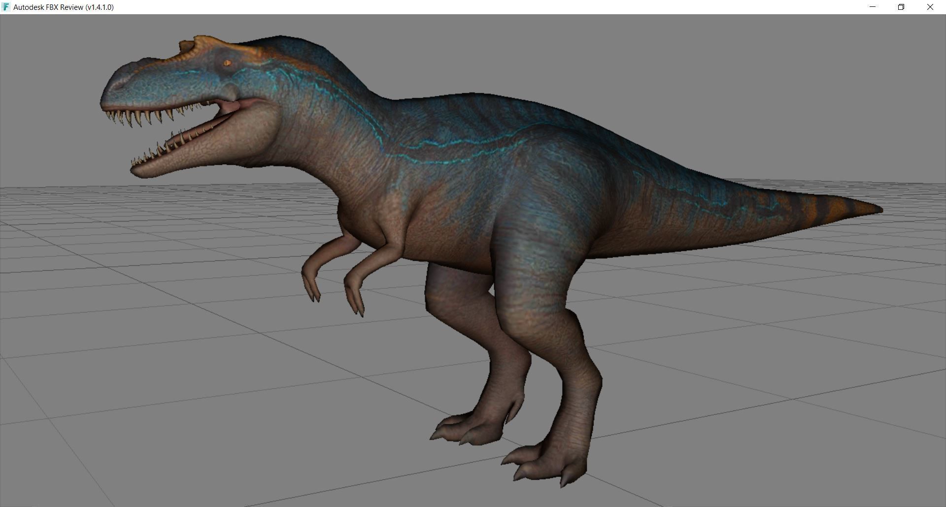 Dinosaur 67 Low-poly 3D model_2