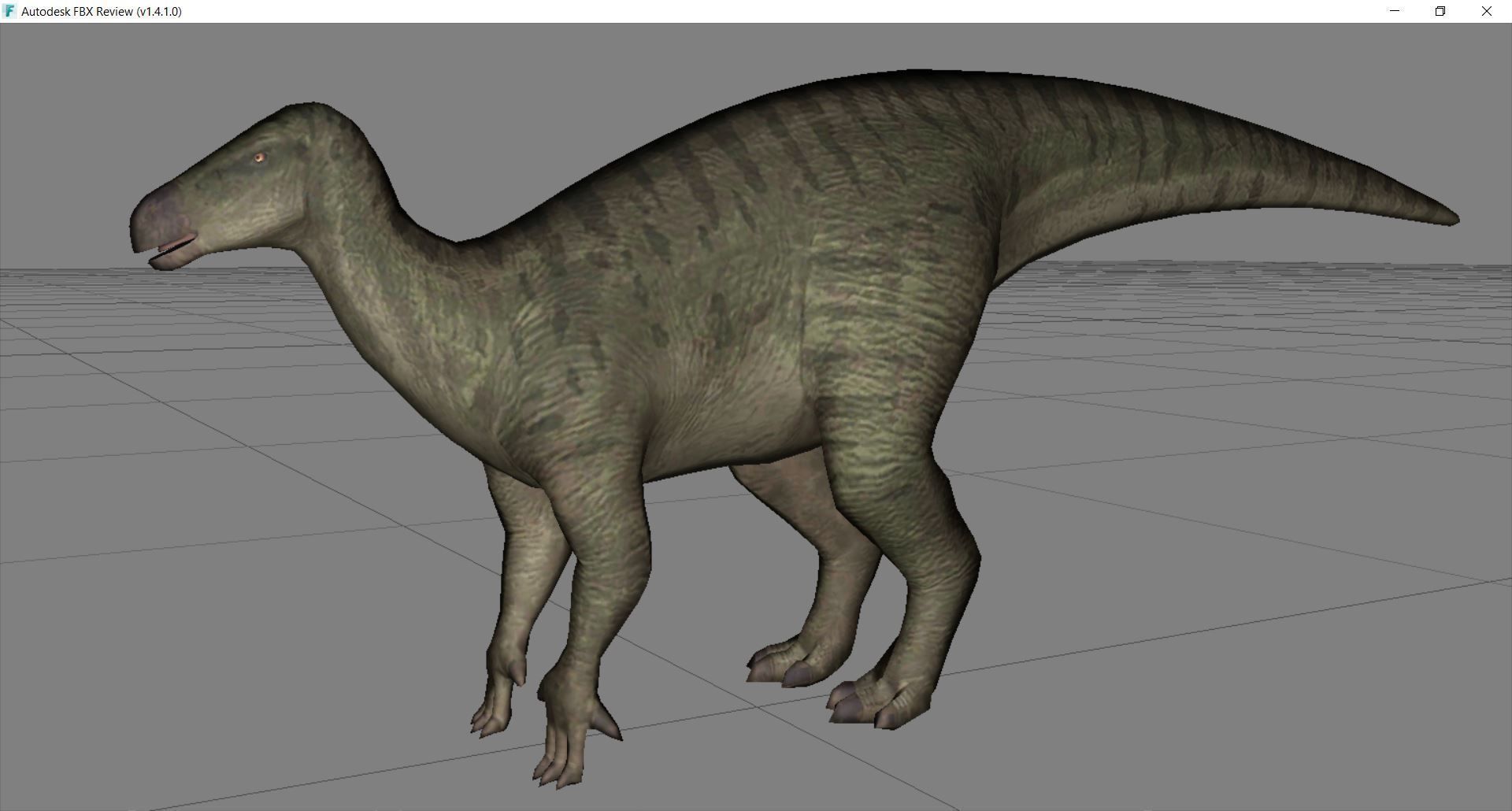 Dinosaur 72 Low-poly 3D model_2