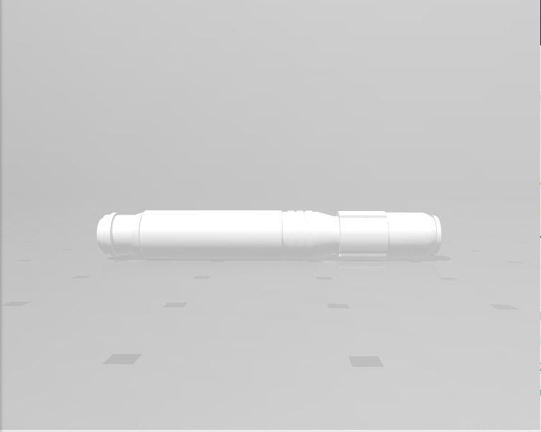 Mace Windu Lightsaber Handle 3D print model_2