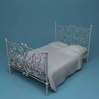 Double Bed Free 3D model