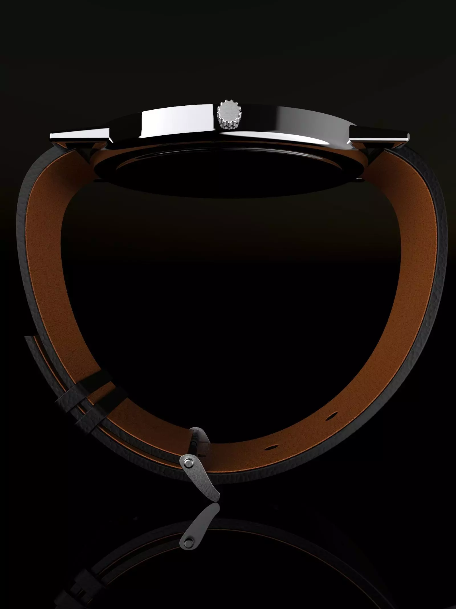 reloj pardo Free 3D model