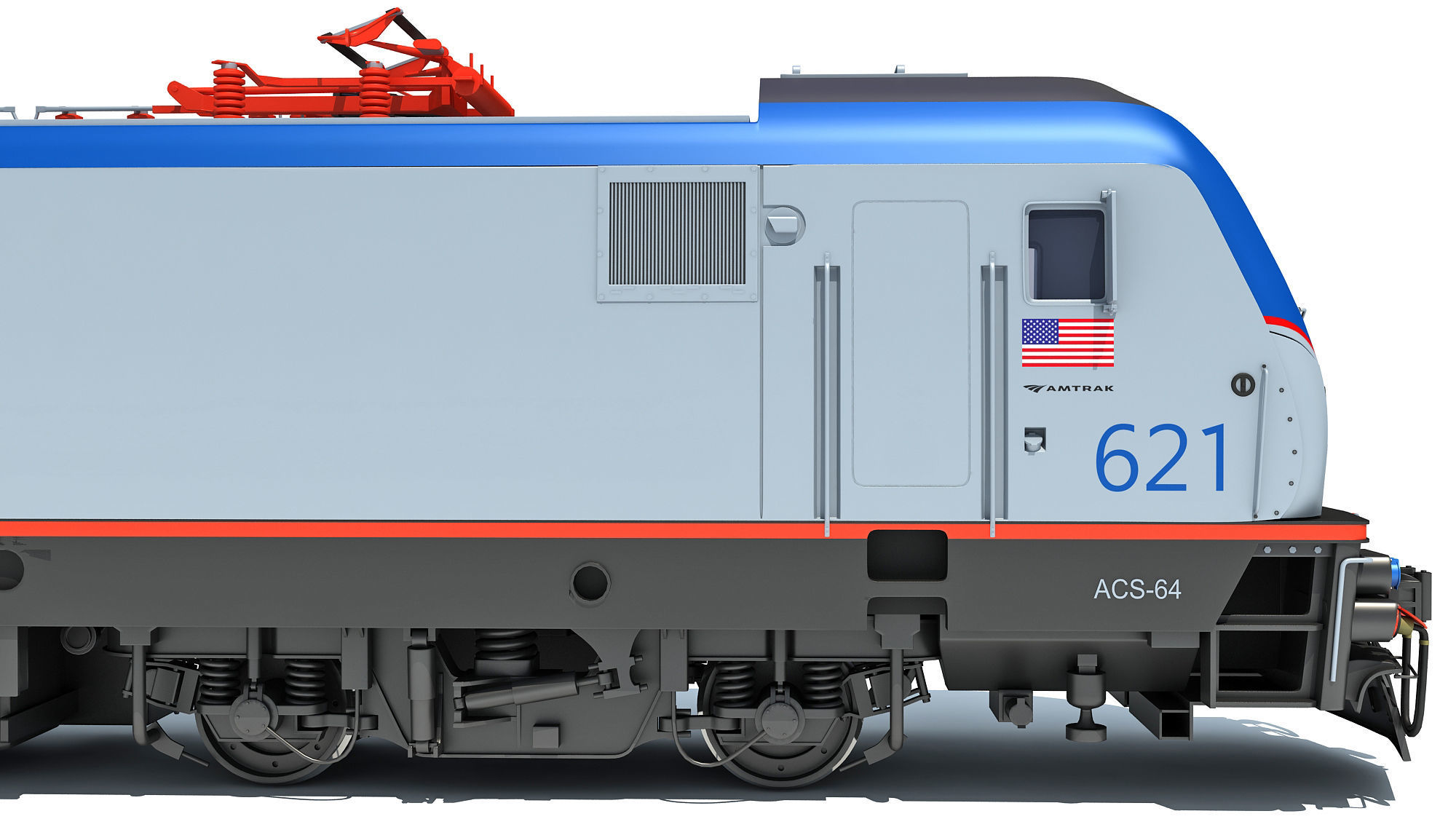 3D Amtrak Electric Locomotive 3D model_15