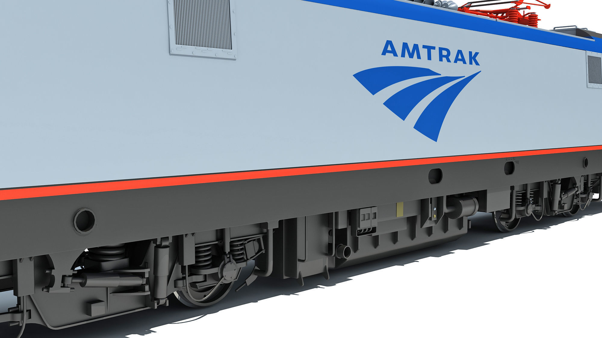 3D Amtrak Electric Locomotive 3D model_14